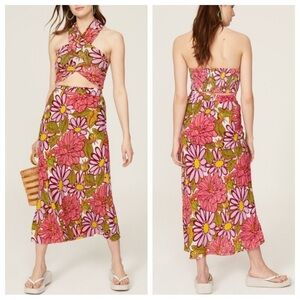 S/W/F High Waisted Skirt/Top Floral Blooms 45761